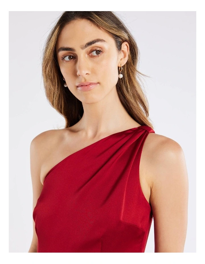 Montreal Asymmetric Dress in Red