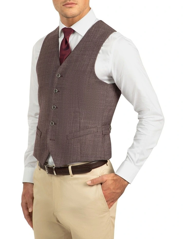 Plum Slim Fit Boom Vest FGJ606