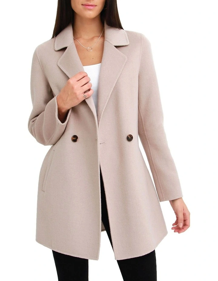 Electric Feel Drawstring Brown Coat