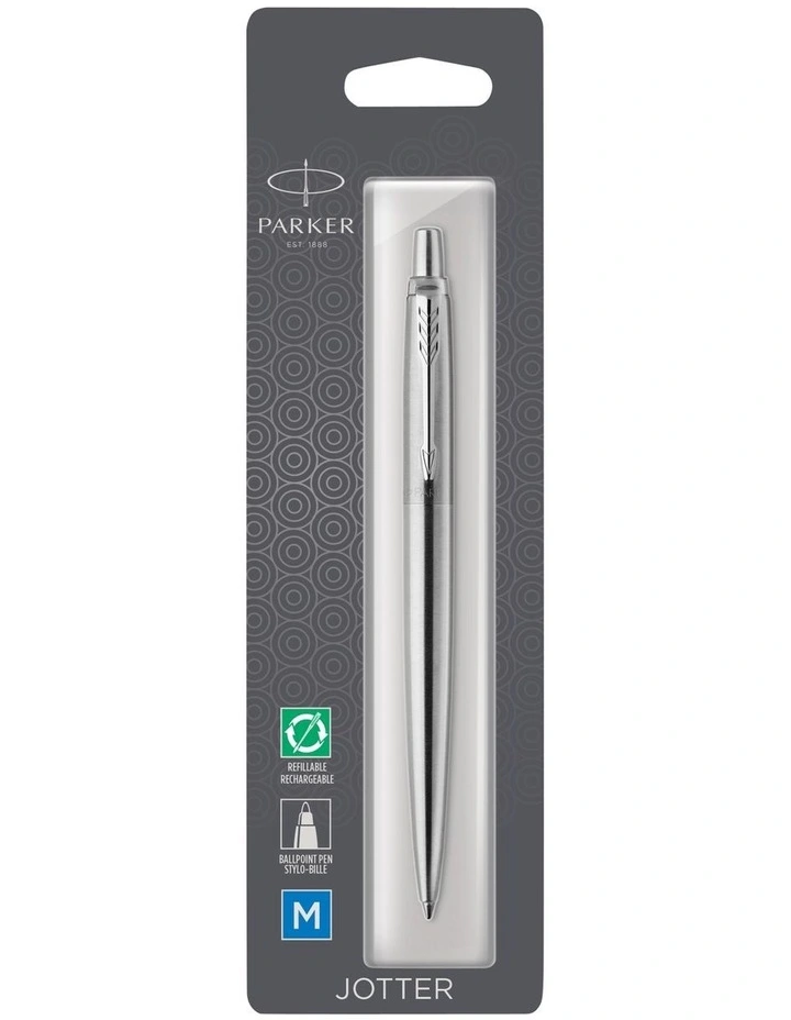 Ballpoint Pen Stainless Steel Chrome Trim