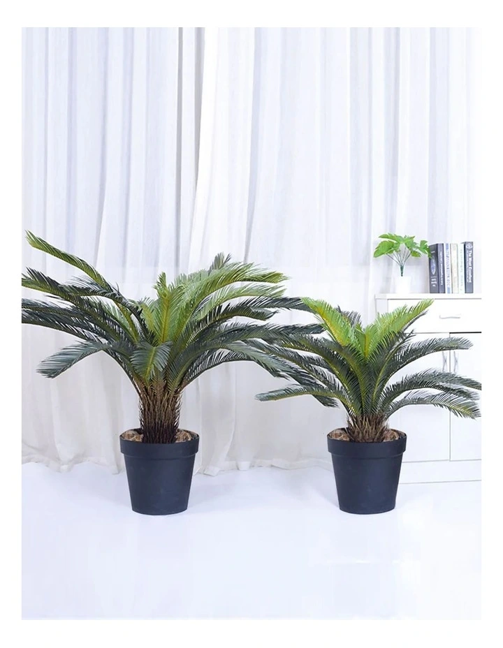 Artificial Indoor Cycas Revoluta Palm Fake Decoration Tree Pot Plant 155cm in Green