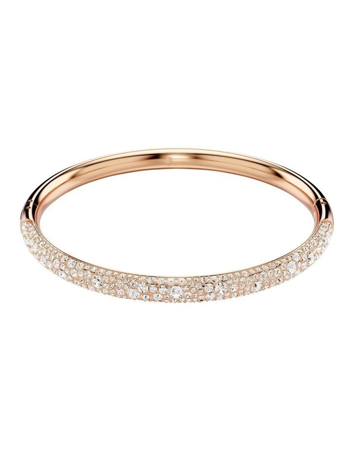 Meteora Bangle Snow Pav Rose Gold-Tone Plated in White