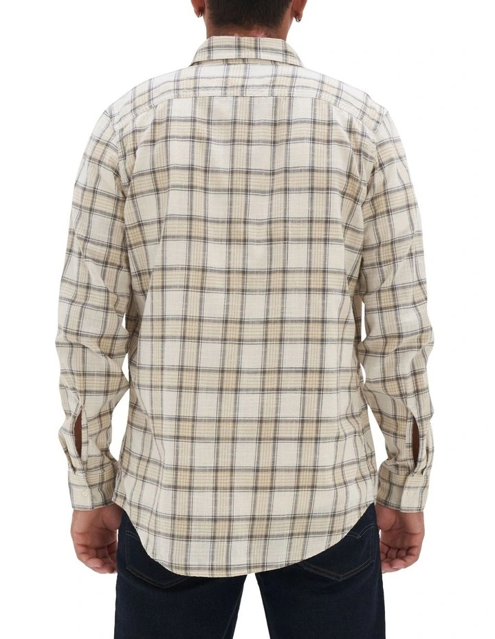 Slim Fit Everyday Button-Up Shirt in Khaki