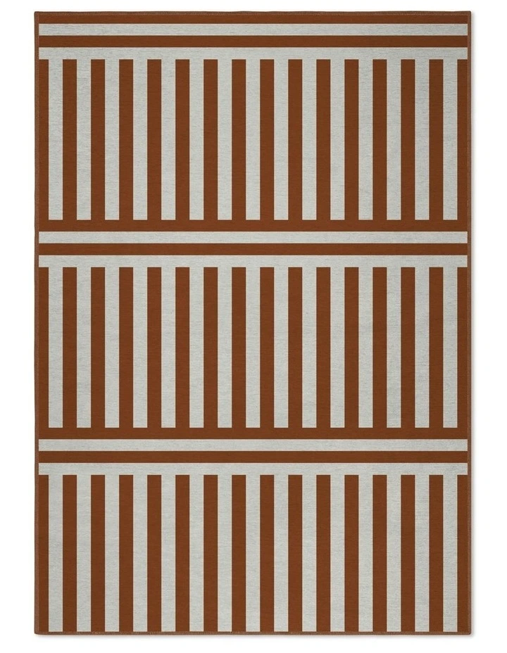 Plinth Chenille Area Rug in Brown