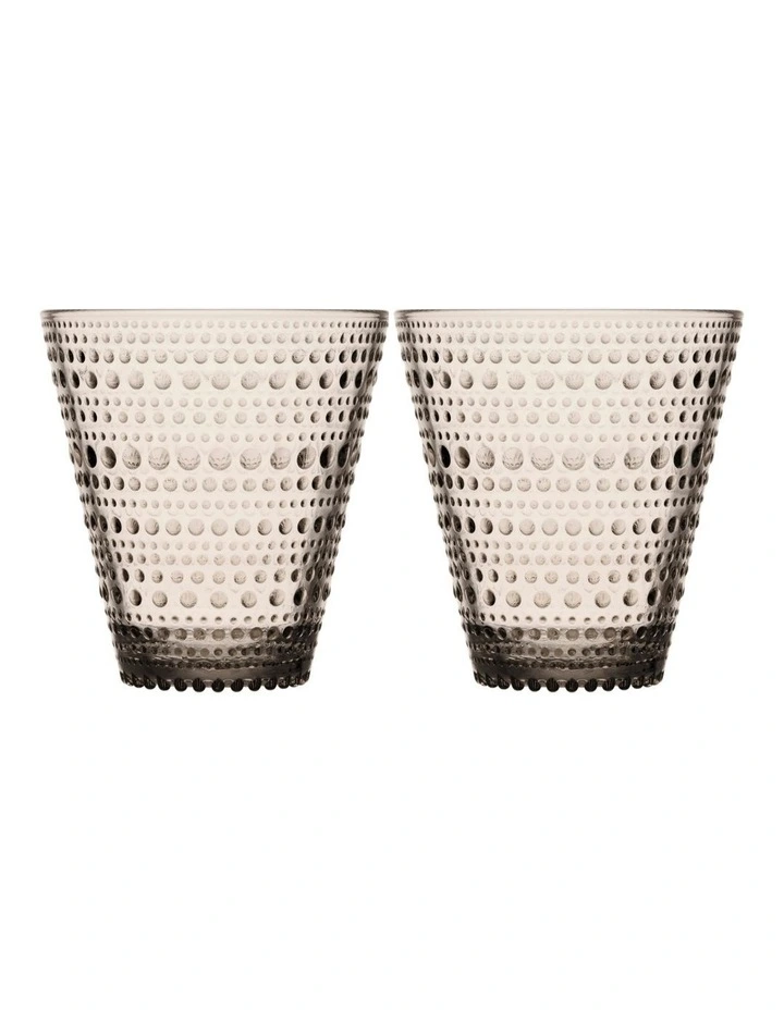 Kastehelmi Set of 2 Tumbler Linen