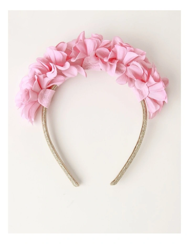 Flower Garland Headband in Pink