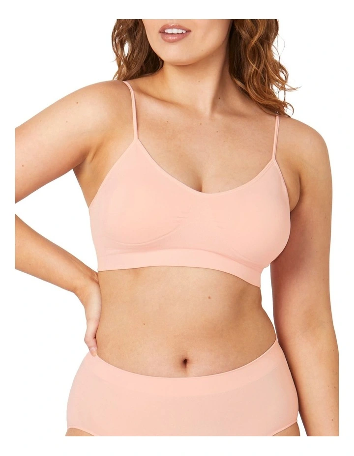 Bare Essentials Padded Wirefree Bra in Strawberry