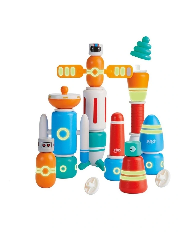 Galaxy Glow Space Blocks Construction Set 37 Piece