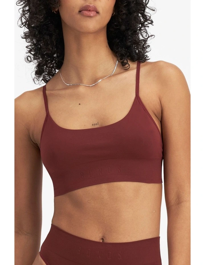 Bases Bralette in Crushed Velvet
