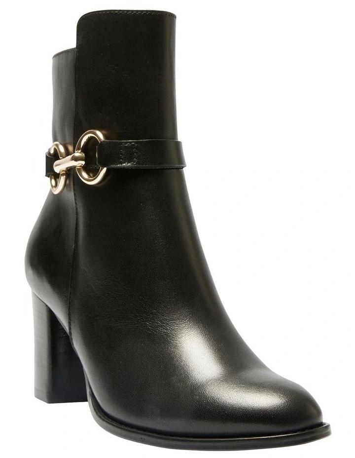 Gemini Boots in Black Leather