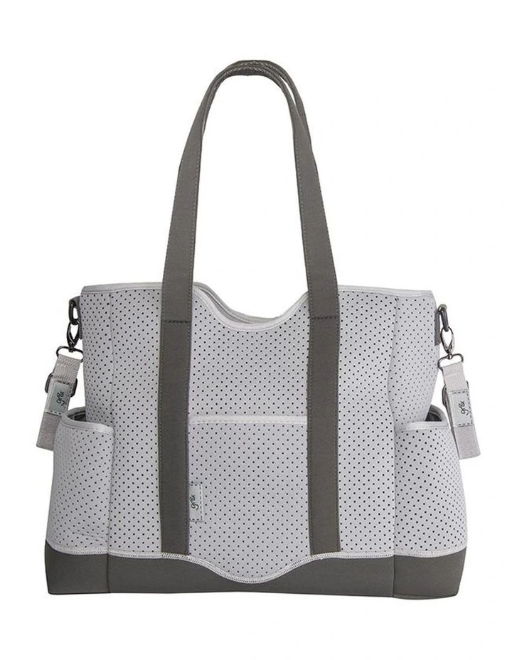Lulu Neoprene Napy Bag Tote Grey