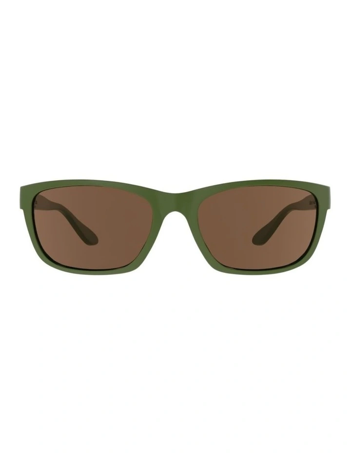 Polarised Brown Lenses Sunglasses in Green