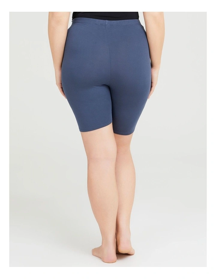 Bamboo Anti Chafe Crop Short in Storm Grey