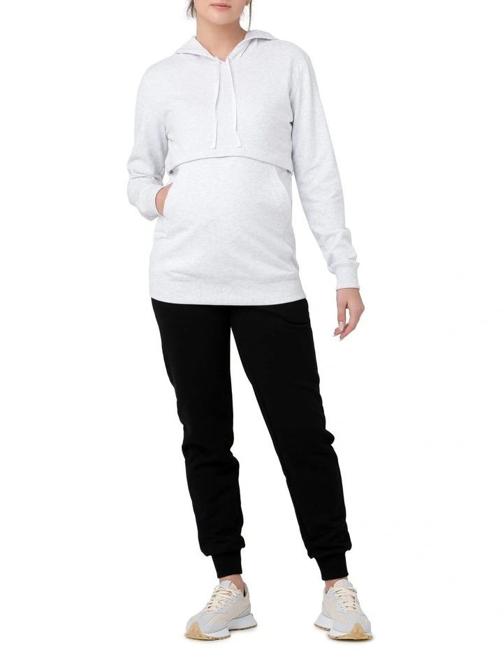 Kitty Nursing Hoodie in Grey