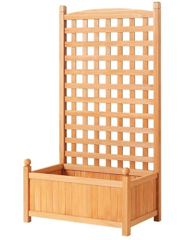 Wooden Garden Bed in Brown