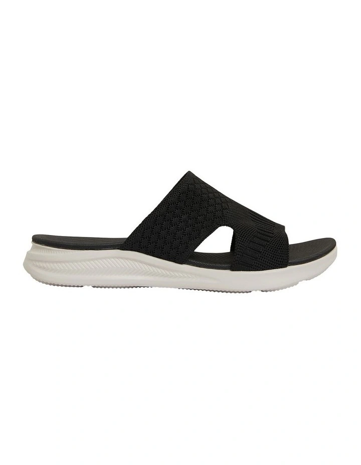 Madon Black Stretch Sandals