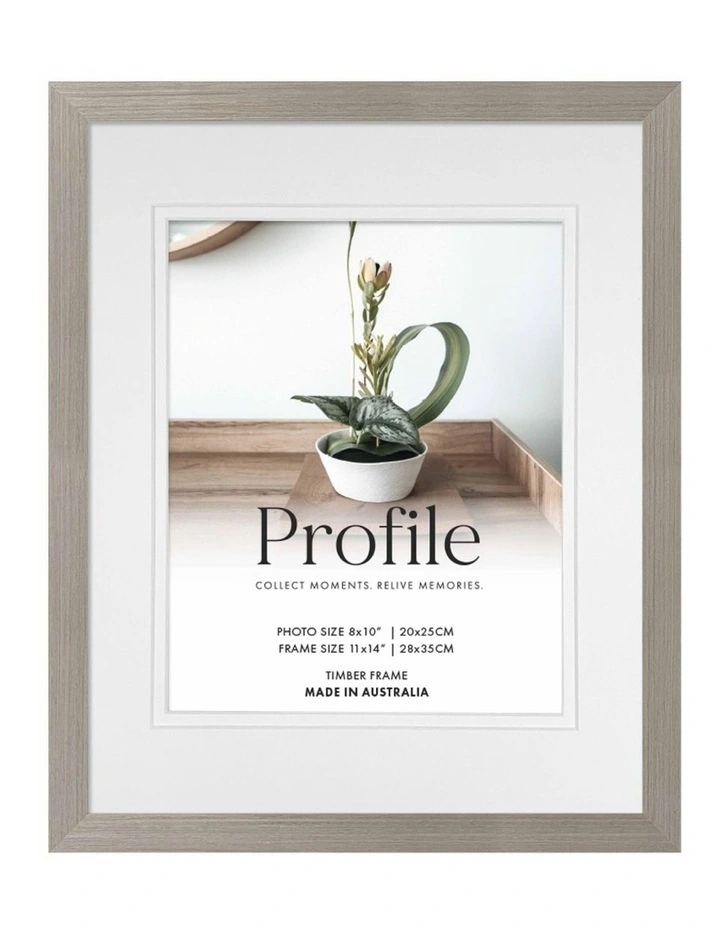 Australia Made Timber Collage Photo Frame 11x14"/8x10" in Stone Ash