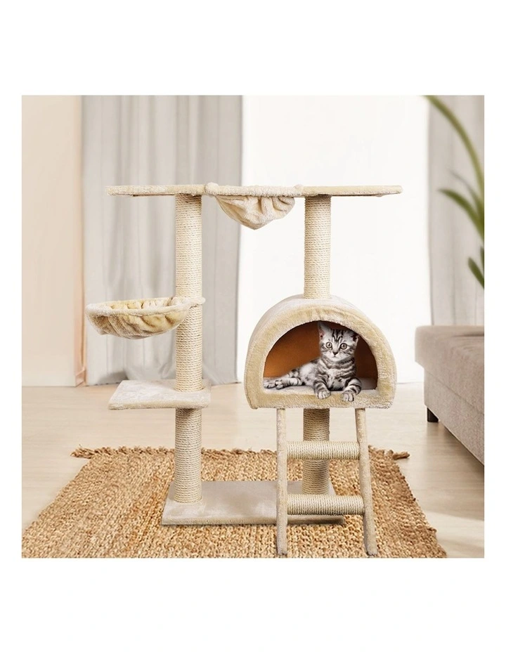 Tower Scratching Cat Tree 100cm in Beige