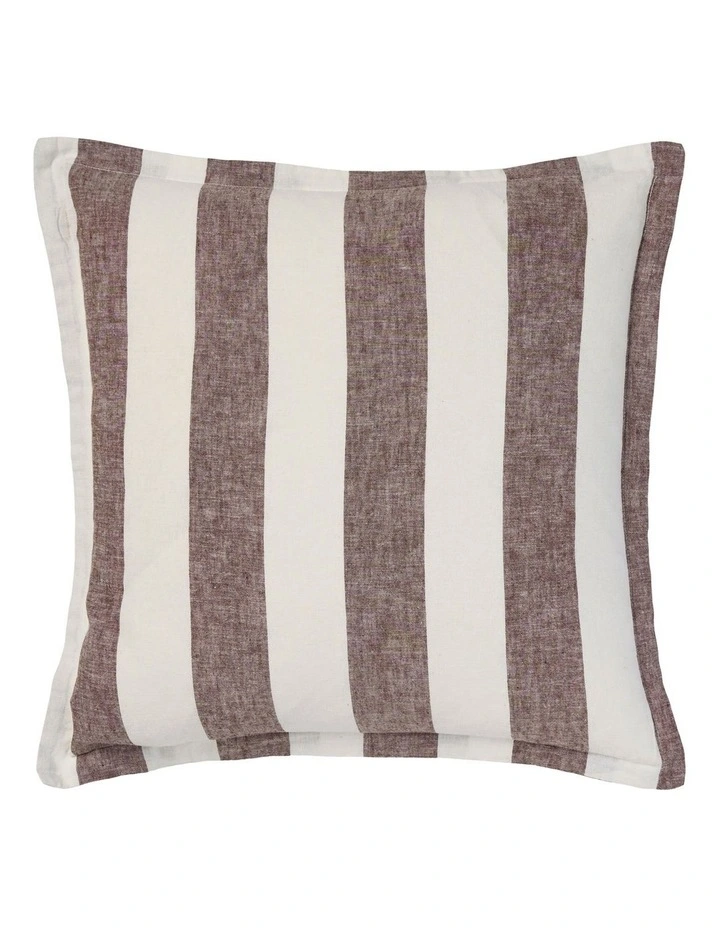 Vintage Stripe Cushion 48x48cm in Tiramisu