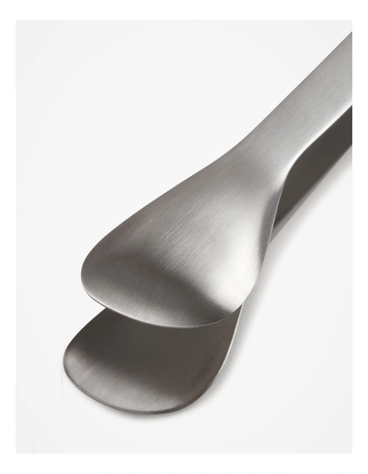 Nolan Tongs in Brushed Steel