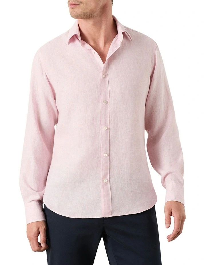 Mattarella Linen Shirt in Pink