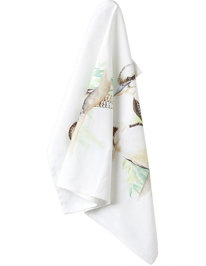 Katherine Castle Kookaburra Bird Life Tea Towel 50x70cm in Mixed Colours