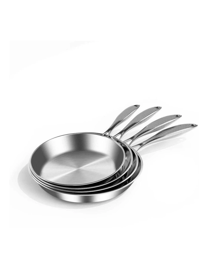 Stainless Steel Fry Pan 26cm in Silver