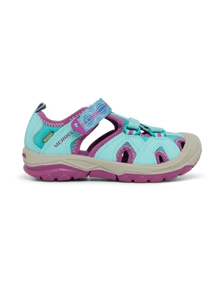 Hydro Sandals in Turquoise/Purple