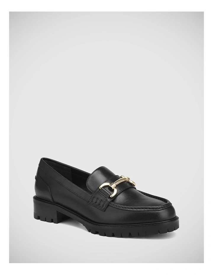 Emmie Leather Loafer in Black