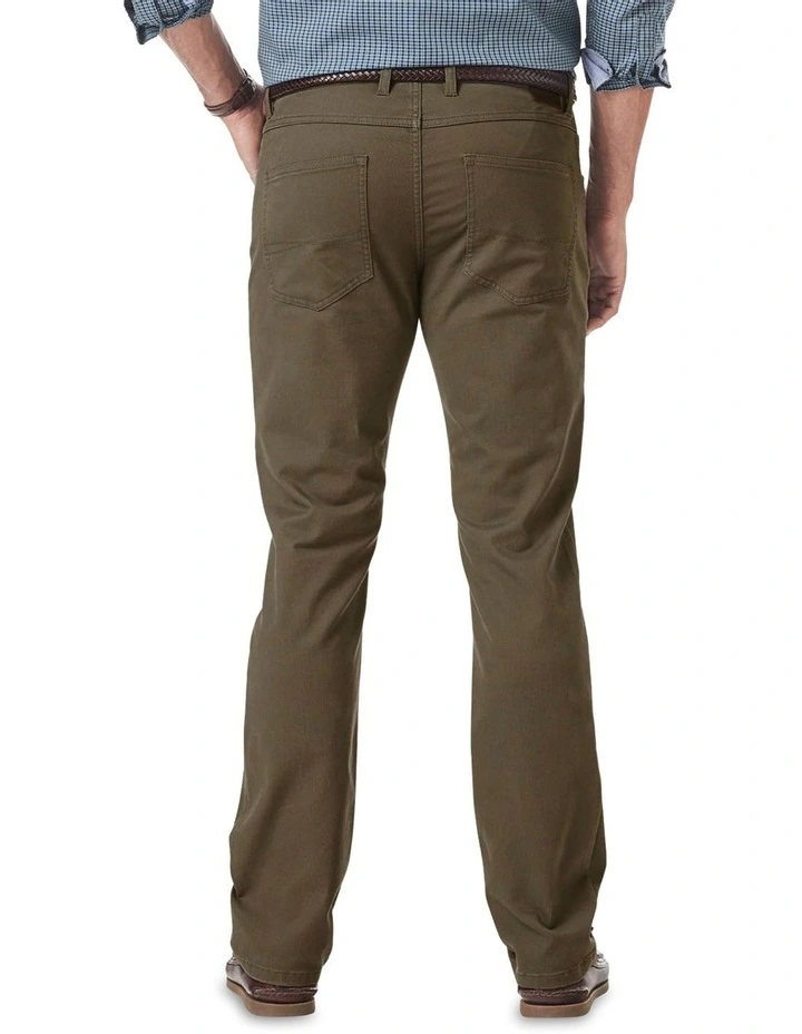 Stretch Bedford Cord in Brown