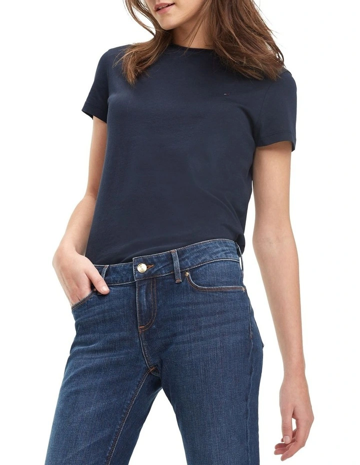 Crew Neck Tee in Blue