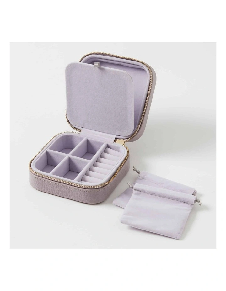 Calla Square Jewellery Case in Lilac