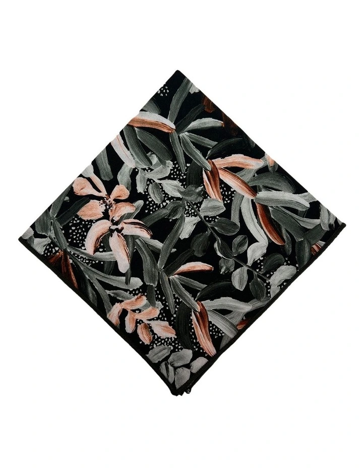 Protea Pocket Square in Green