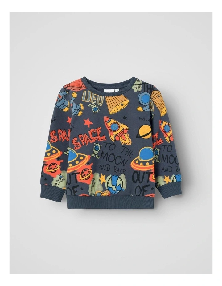 Nelson Space Sweatshirt in India Ink
