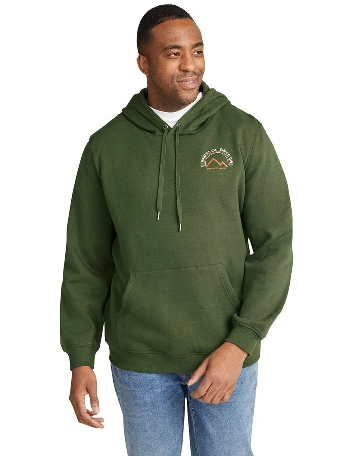 Yosemite Print Hoodie in Khaki