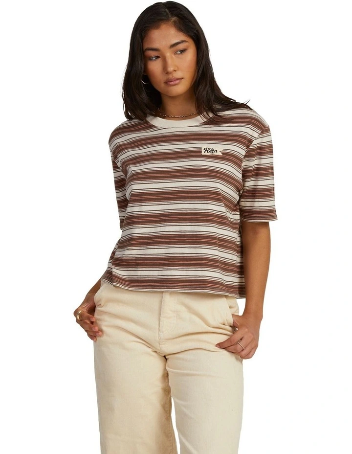 Pennant Patched T-Shirt in Pink