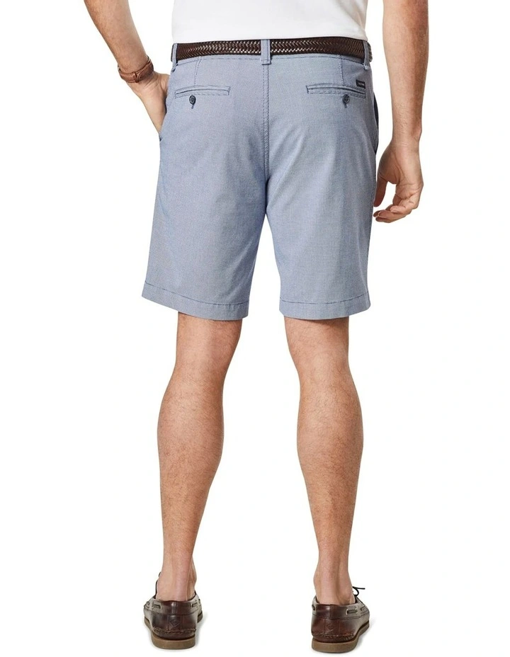 Active Quick Dry Houndstooth Shorts in Blue