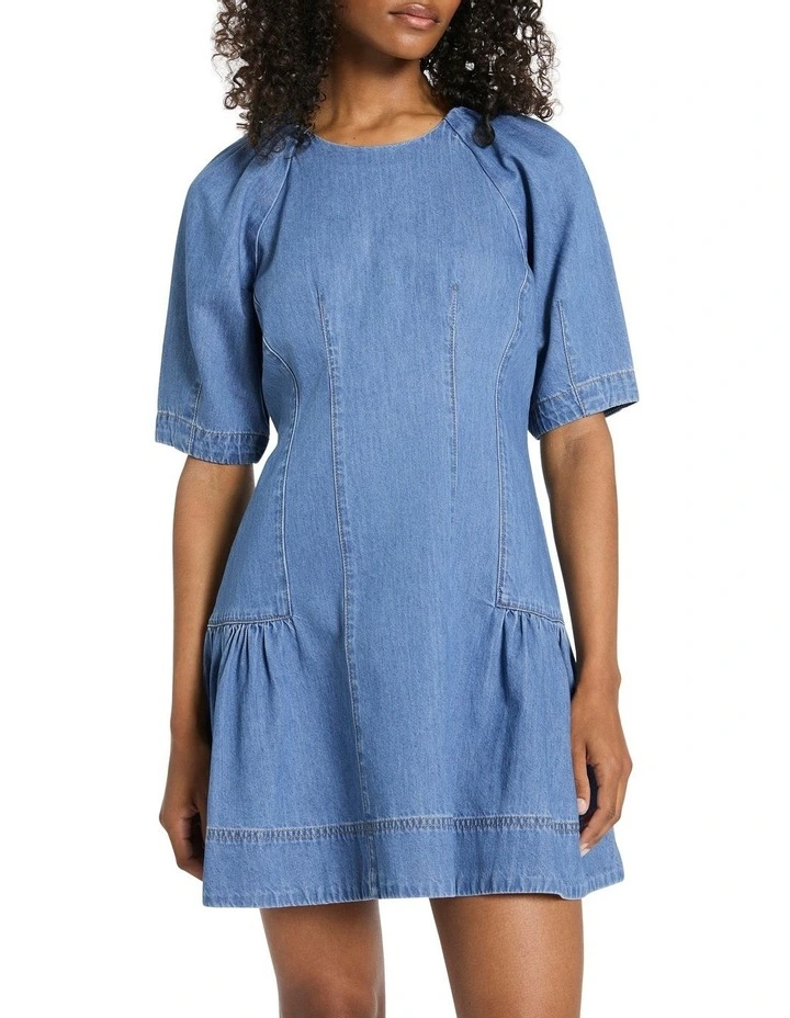 Florencia Denim Dress in Vancouver Blue
