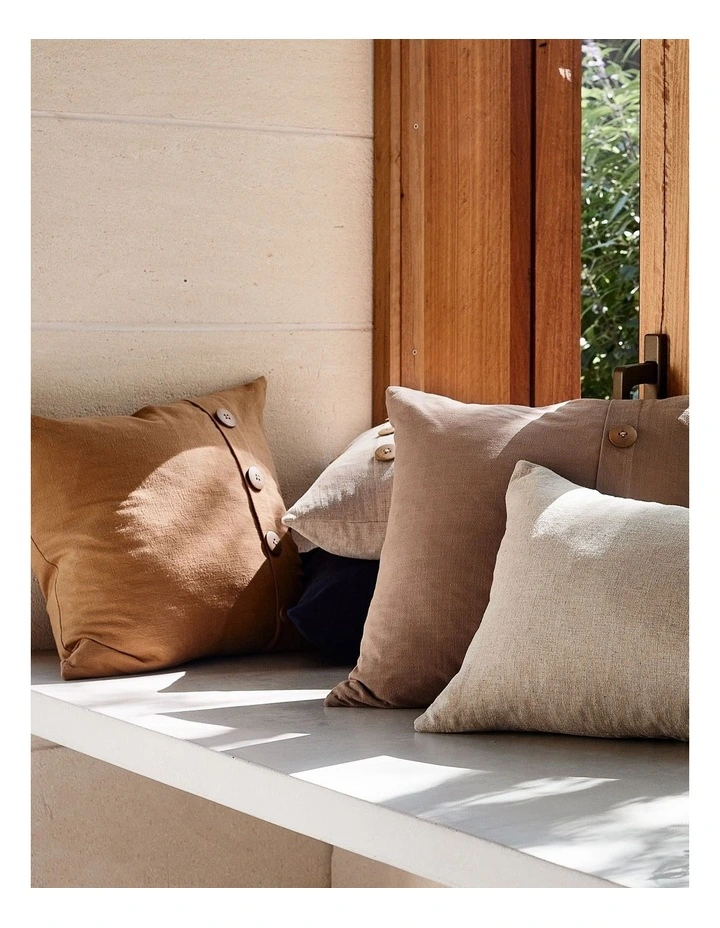 Bailey Cushion 50x50cm in Coffee