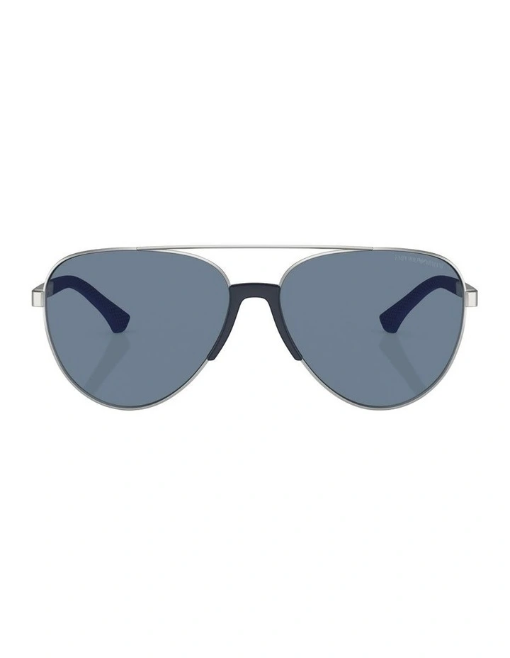 Polarized EA2059 Sunglasses in Silver