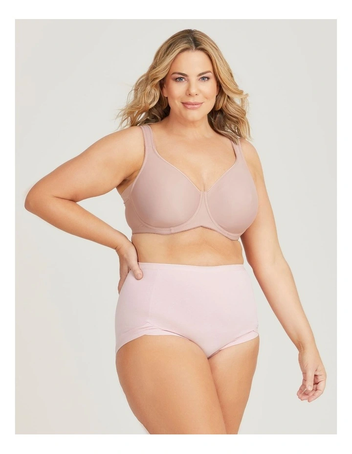 Side Smoothing T-Shirt Bra in Rosewood