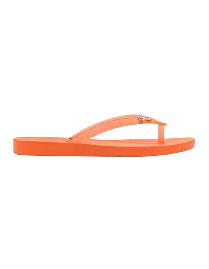 Melissa Sun Venice Flip Flop in Orange Clear