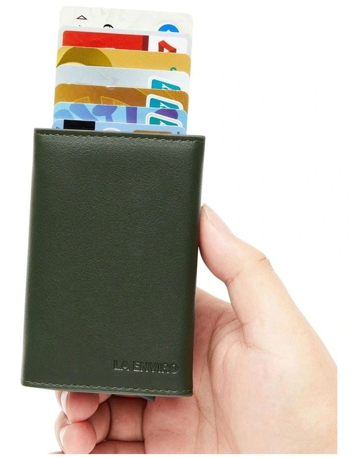 Leura 2.0 Minimalist Coin Pocket Wallet in Green