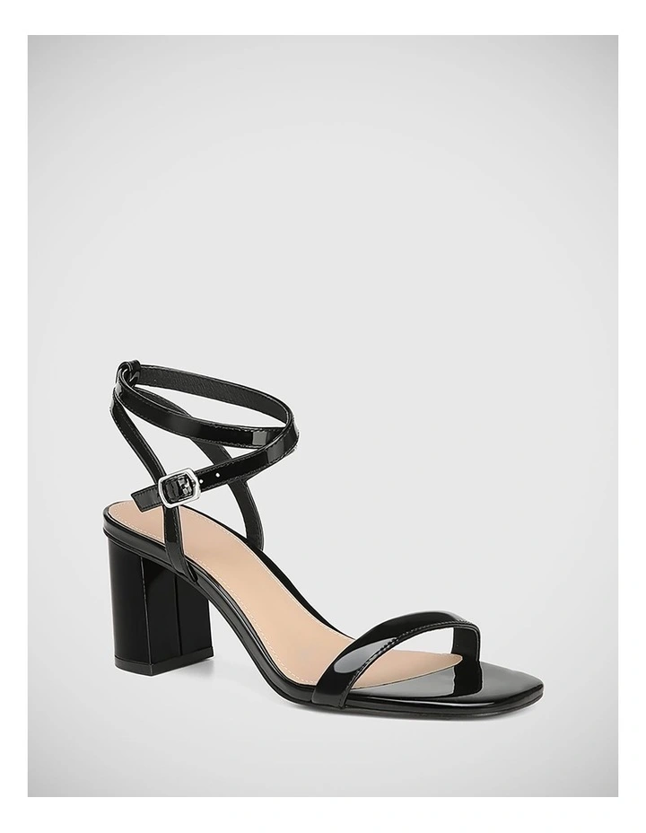 Carelinah Patent Sandal in Black