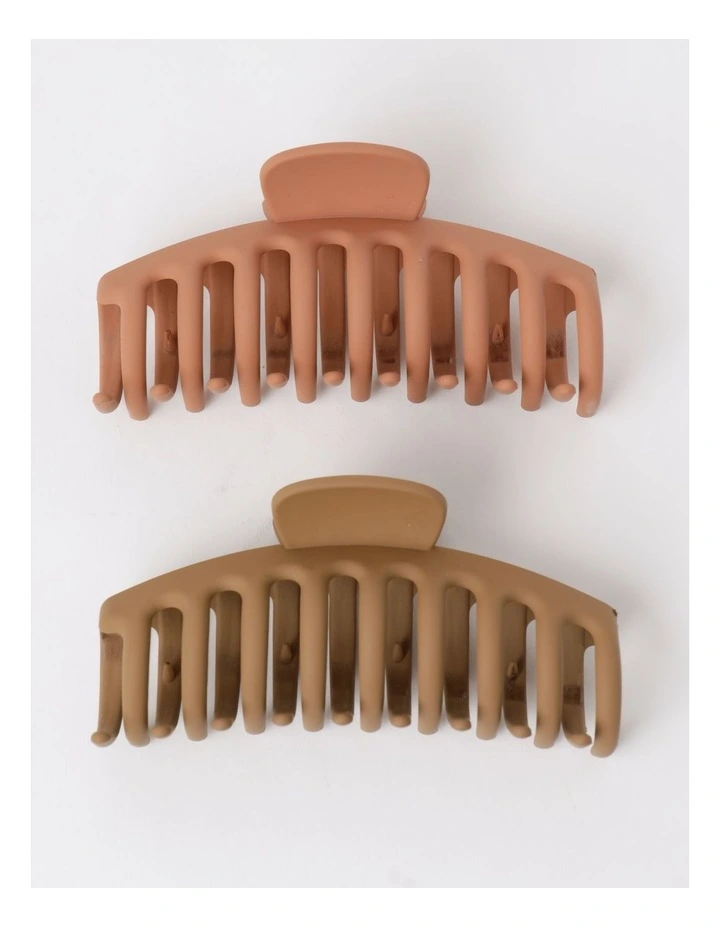 Claw Clip 2 Pack in Pink