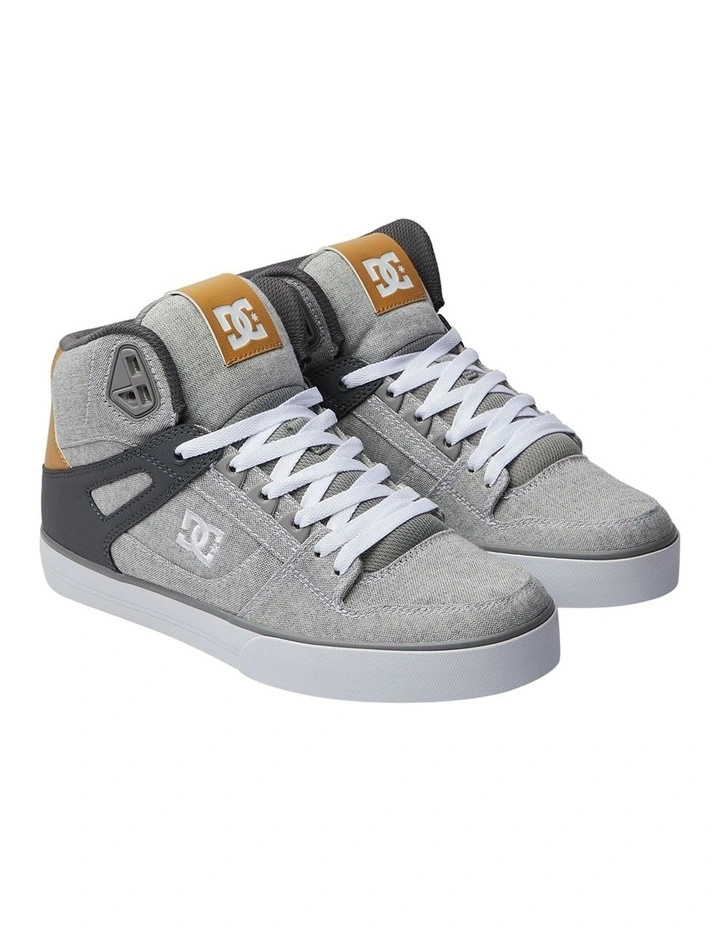 Pure High Top Shoes in Grey/Grey/White