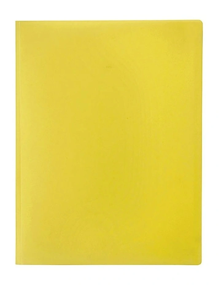 A4 Soft Touch Display Book for Paper/Documents Storage 12 Pockets Yellow