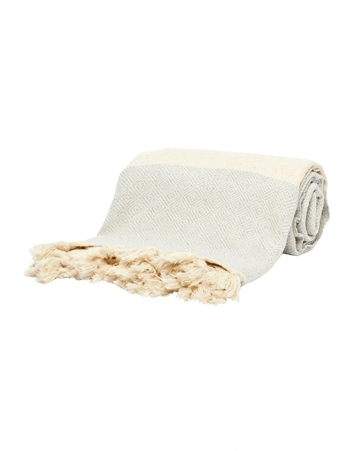 Turkish Towel in Pale Grey
