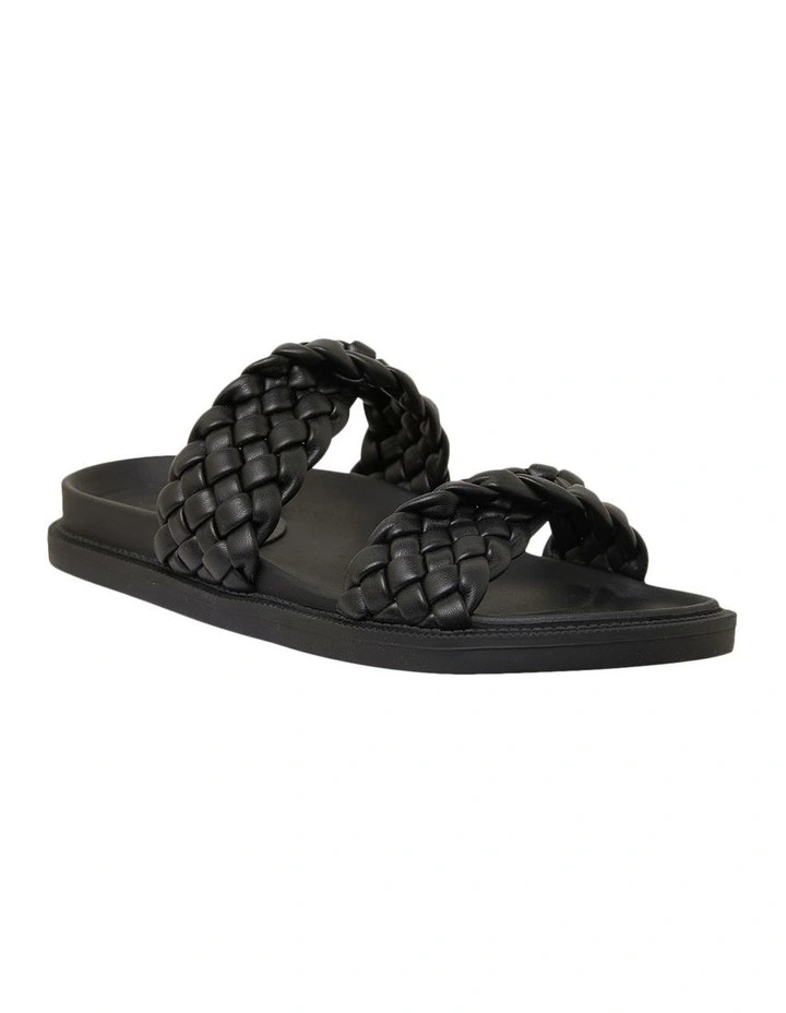 Ghost Black Smooth Sandals