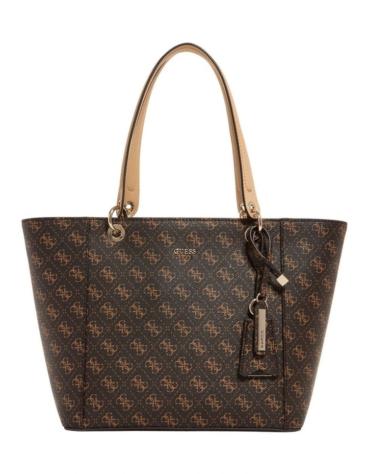Kamryn Black Tote Bag Brown